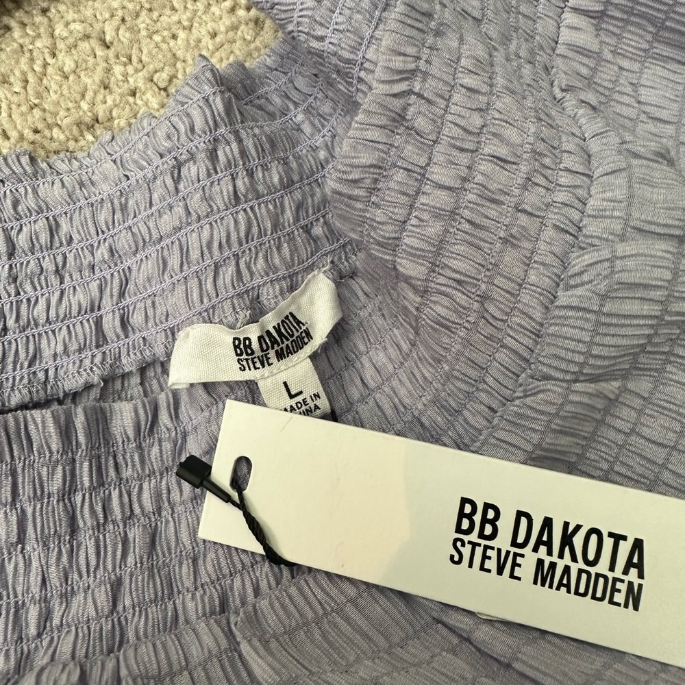 NWT BB DAKOTA BY STEVE MADDEN OFF SHOULDER TOP L - Picture 5 of 6